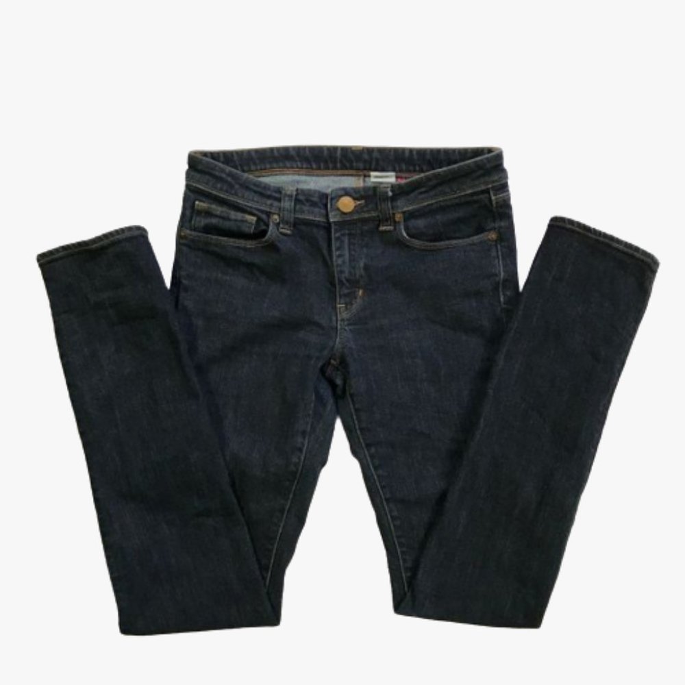 UNIQLO Dark Wash Skinny Mid Rise Jeans Size 8